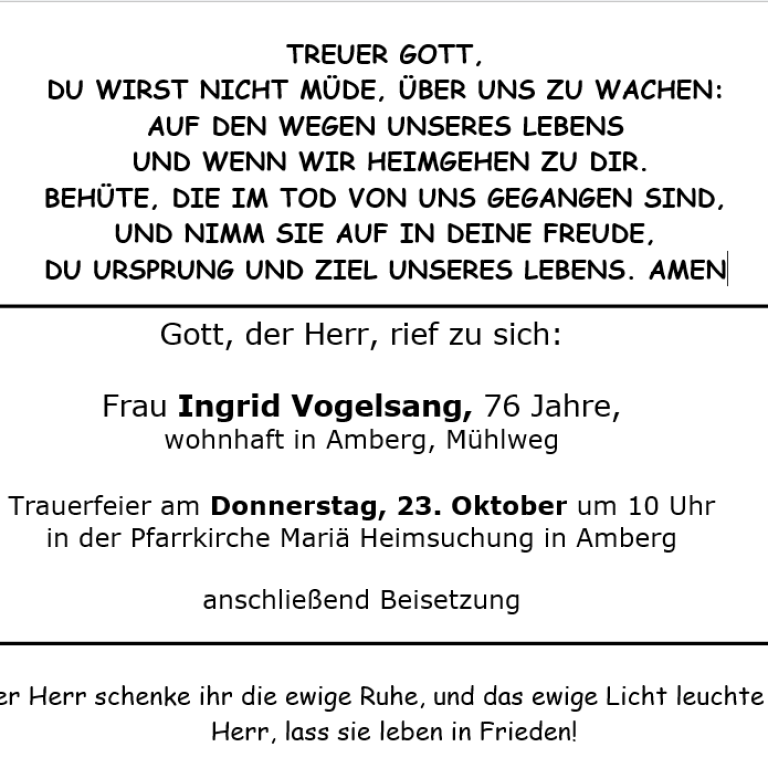 Vogelsang Am